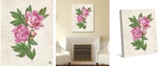 Creative Gallery Dried Pink Carnation on Paper-pattern 36" x 24" Canvas Wall Art Print